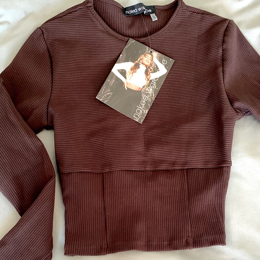 NW ‘Snatched In’ Long Sleeve Crop Top